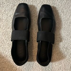 M.Gemi Black Leather Flats EU Size 38.5